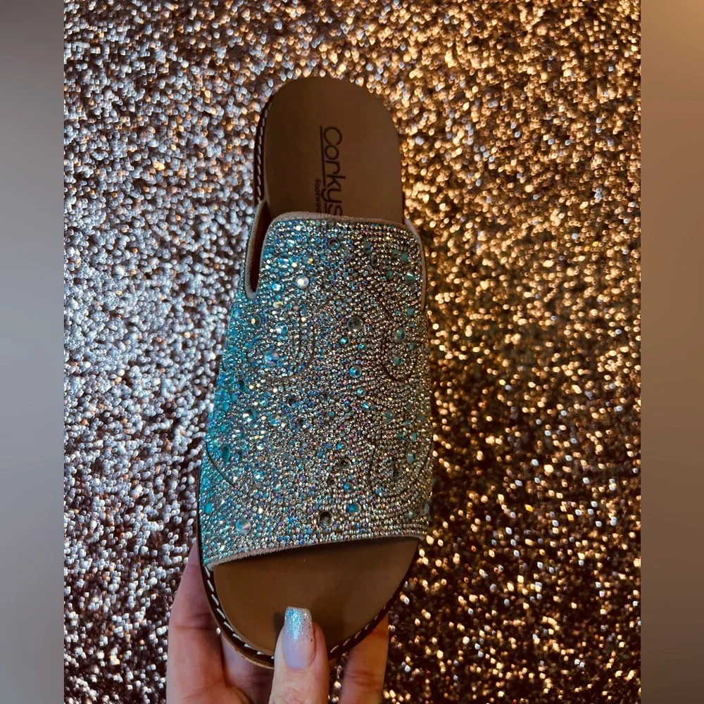 NIB ✨ Western Rhinestone Wedge - Picture 2 of 5